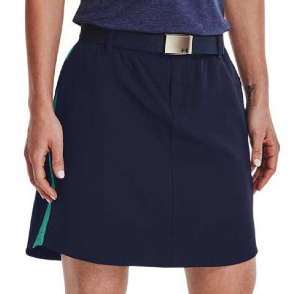 New Under Armour Golf Women's Links Navy Woven Skorts - Size 4  NWT - Picture 3 of 5